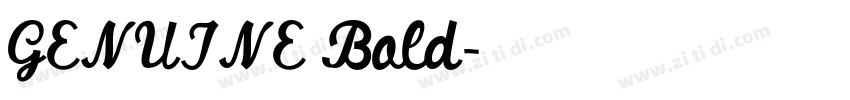 GENUINE Bold字体转换 GENUINE Bold字体转换